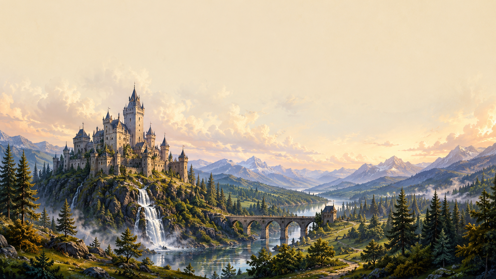 Selected scenic background