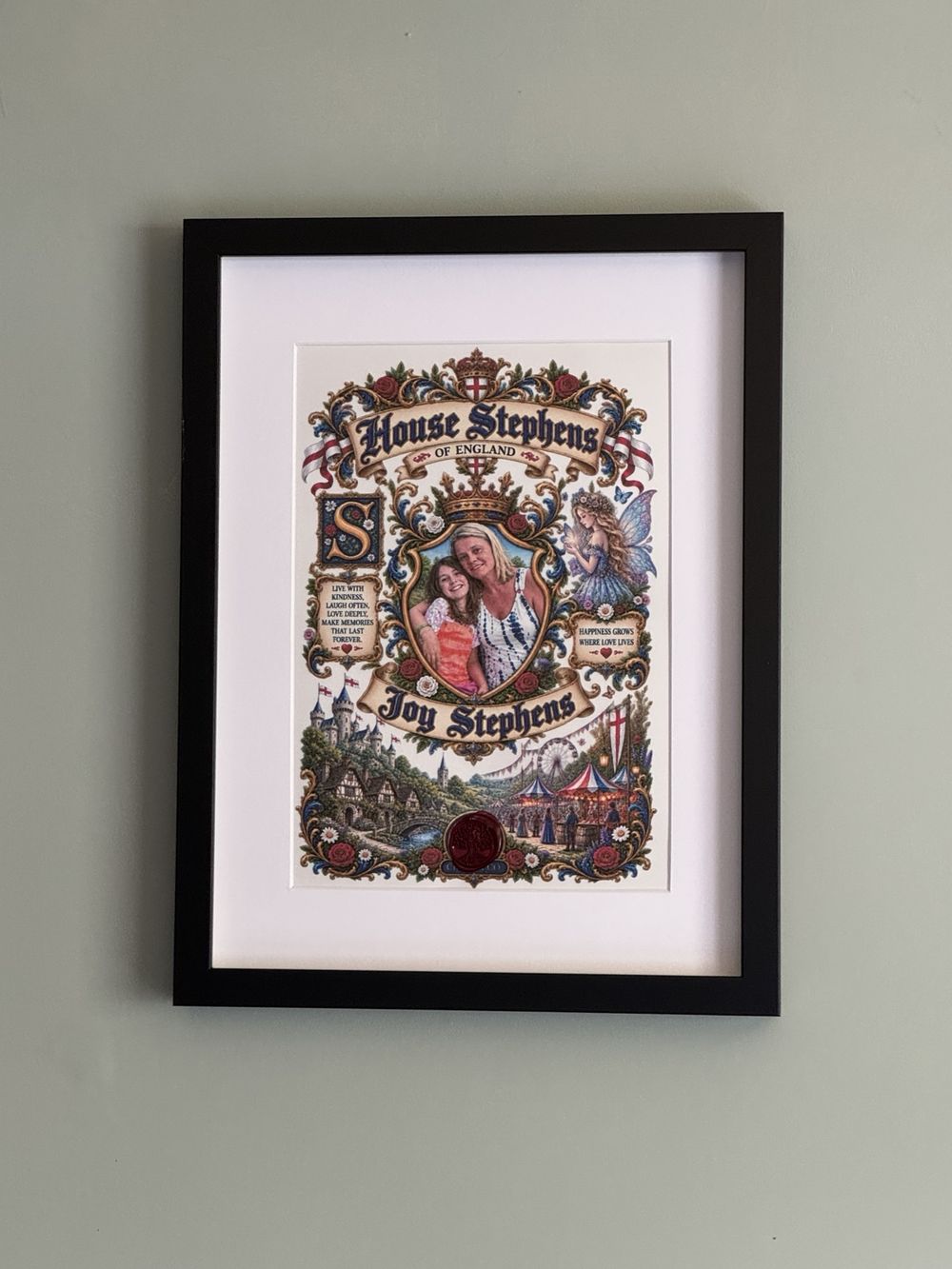 Framed personalised House Charter